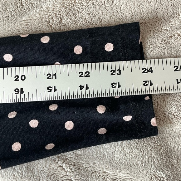 Boden Abigail Black and Pink Polka Dot Long Sleeve Dress Size 10P Jersey Knit - Picture 15 of 16